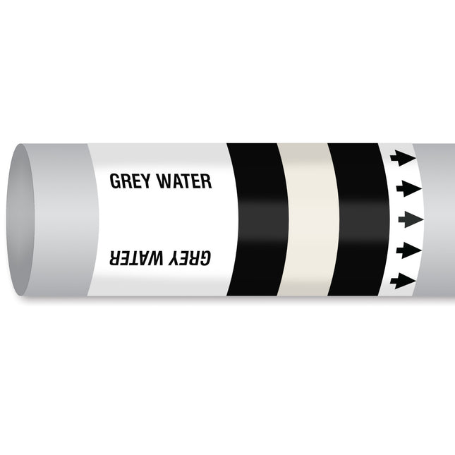 ISO 14726 IMO Pipemarker  Waste Media Grey Water