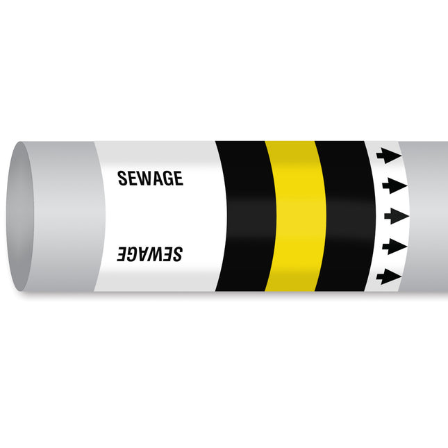 ISO 14726 IMO Pipemarker  Waste Media Sewage