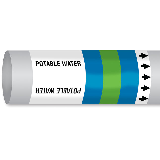 ISO 14726 IMO Pipemarker  Fresh Water Potable Water