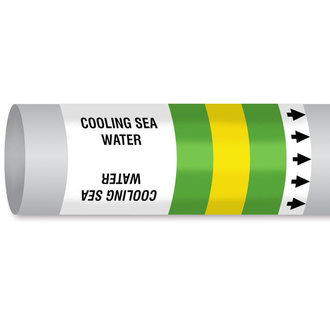 ISO 14726 IMO Pipemarker  Sea Water Cooling Sea Water