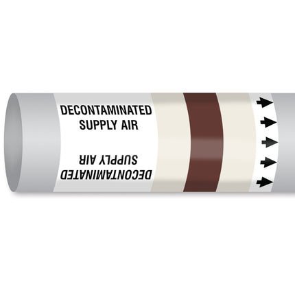 ISO 14726 IMO Pipemarker  Air In Ventilation System Decontaminated Supply Air