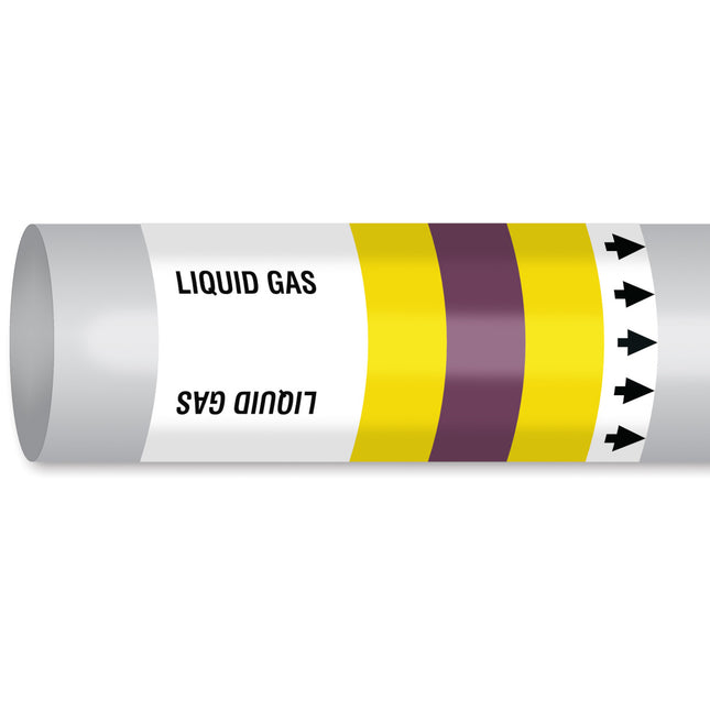 ISO 14726 IMO Pipemarker  Steam Liquid Gas