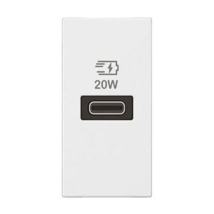571696Legrandأرتيور منفذ USB من النوع C توصيل الطاقة 20 واط أبيض