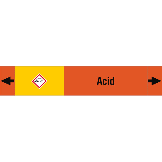 ISO 20560 Pipe Markers  Acids