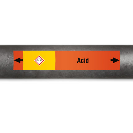ISO 20560 Pipe Markers  Acids