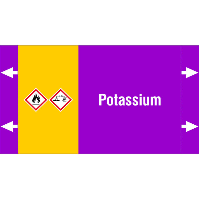 ISO 20560 Pipe Markers  Alkalis
