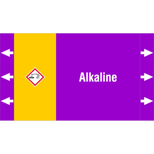 ISO 20560 Pipe Markers  Alkalis