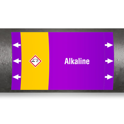 ISO 20560 Pipe Markers  Alkalis