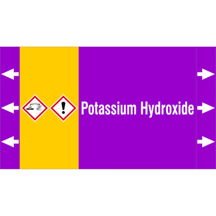 ISO 20560 Pipe Markers  Alkalis