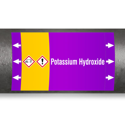 ISO 20560 Pipe Markers  Alkalis