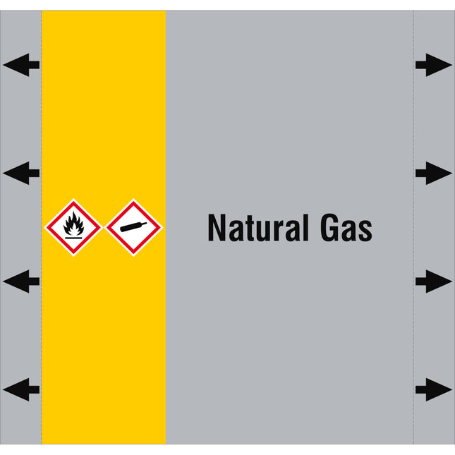 ISO 20560 Pipe Markers  Gas