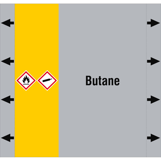ISO 20560 Pipe Markers  Gas