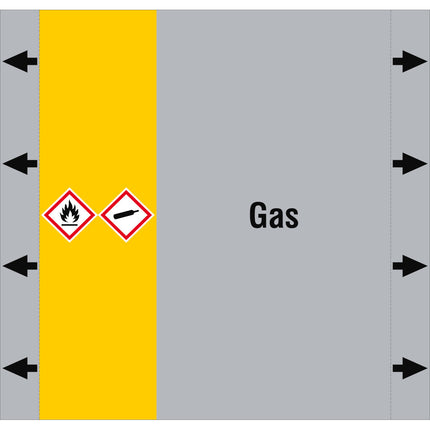 ISO 20560 Pipe Markers  Gas