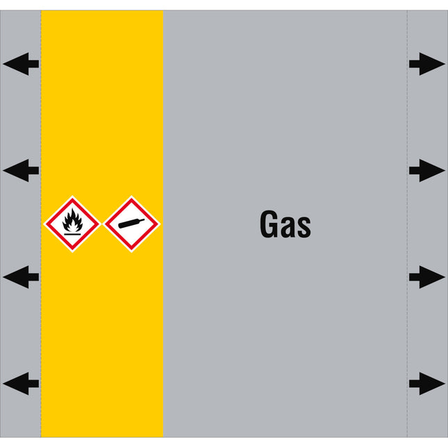 ISO 20560 Pipe Markers  Gas