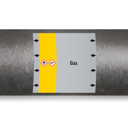 ISO 20560 Pipe Markers  Gas