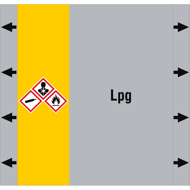 ISO 20560 Pipe Markers  Gas