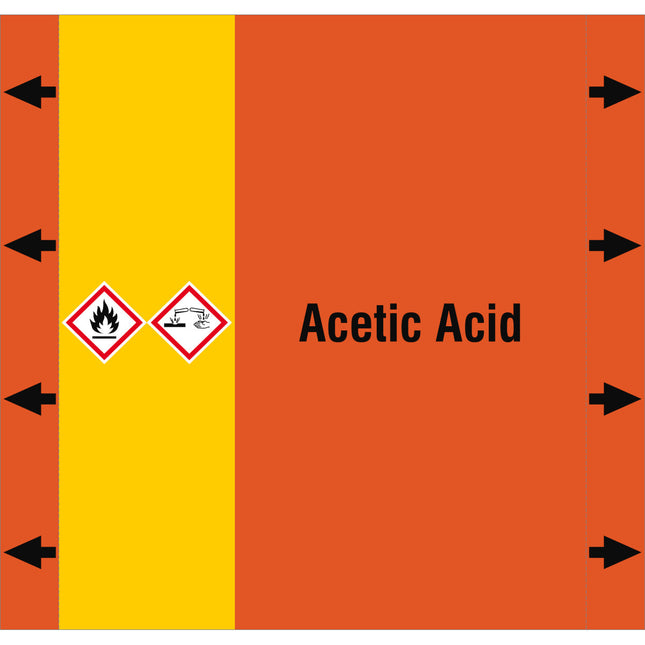 ISO 20560 Pipe Markers  Acids