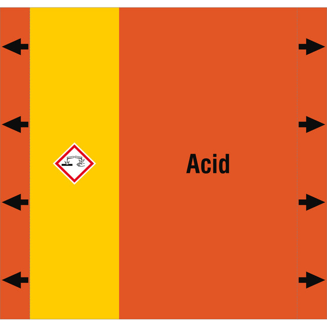 ISO 20560 Pipe Markers  Acids
