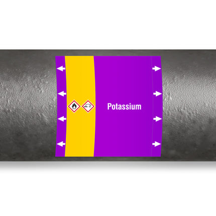 ISO 20560 Pipe Markers  Alkalis