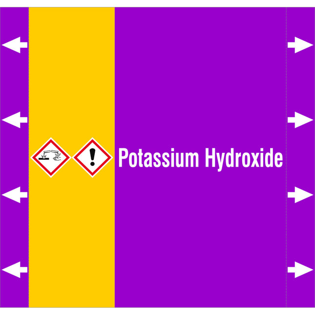 ISO 20560 Pipe Markers  Alkalis