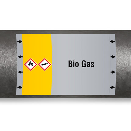 ISO 20560 Pipe Markers  Gas