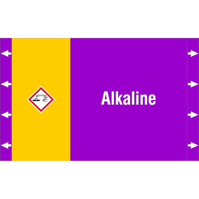 ISO 20560 Pipe Markers  Alkalis
