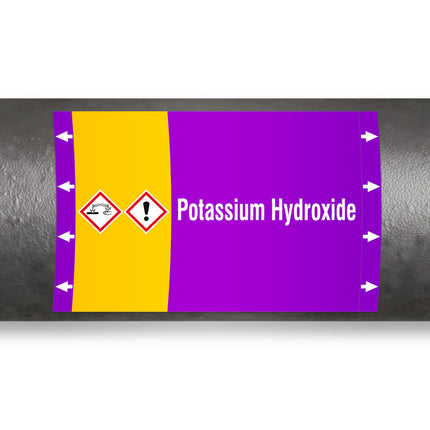 ISO 20560 Pipe Markers  Alkalis
