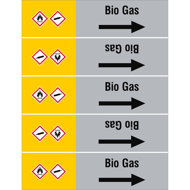 ISO 20560 Pipe Markers  Gas