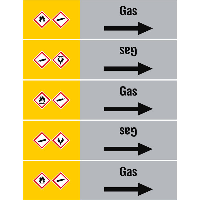 ISO 20560 Pipe Markers  Gas