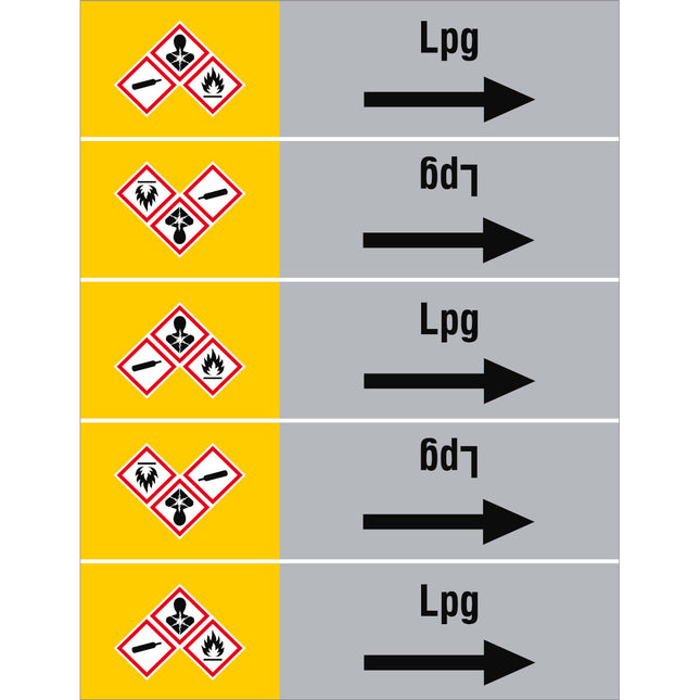 ISO 20560 Pipe Markers  Gas