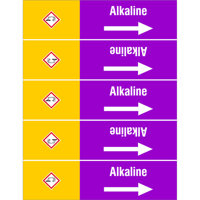 ISO 20560 Pipe Markers  Alkalis