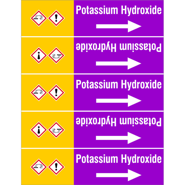 ISO 20560 Pipe Markers  Alkalis
