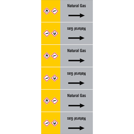 ISO 20560 Pipe Markers  Gas