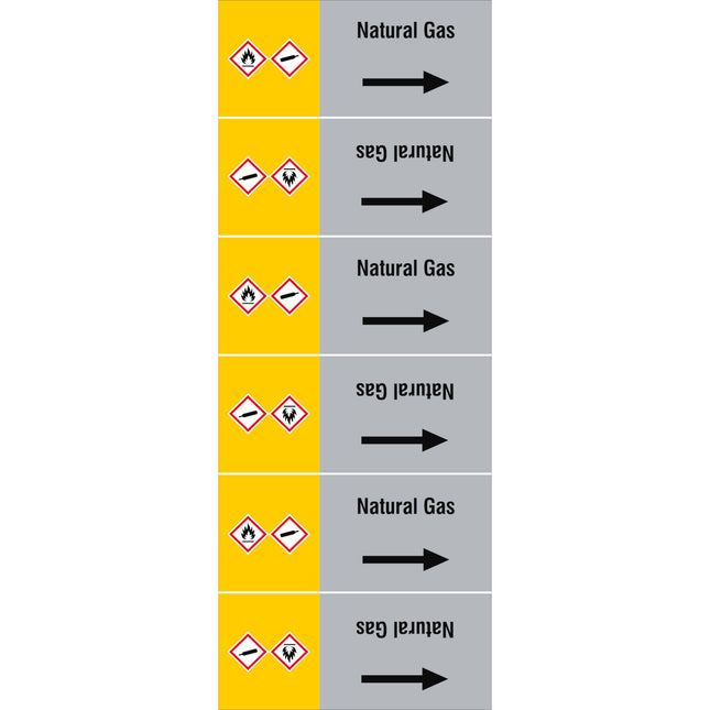 ISO 20560 Pipe Markers  Gas