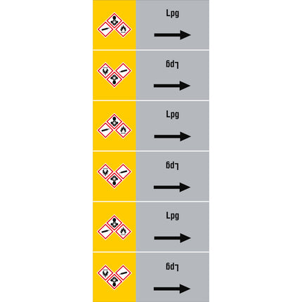 ISO 20560 Pipe Markers  Gas