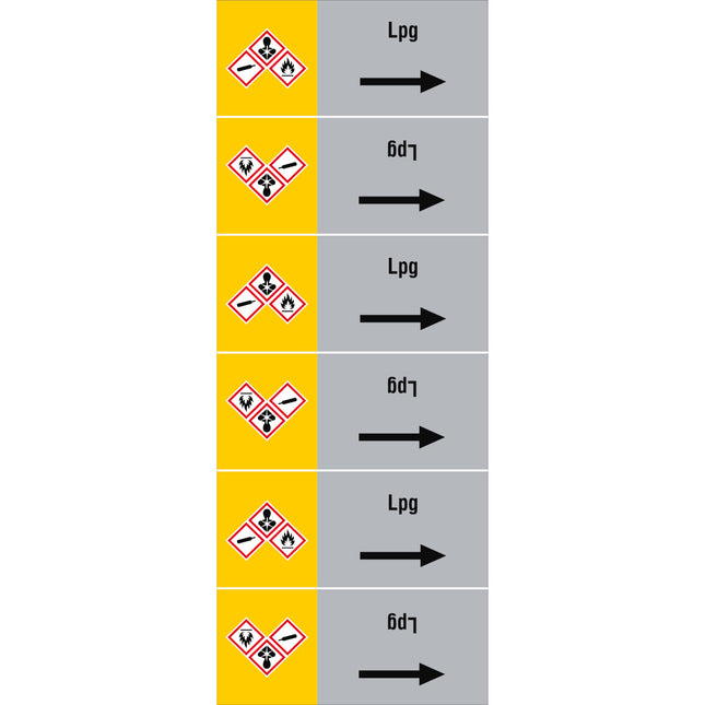 ISO 20560 Pipe Markers  Gas