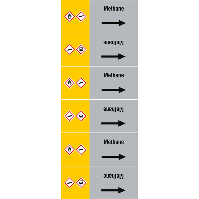 ISO 20560 Pipe Markers  Gas