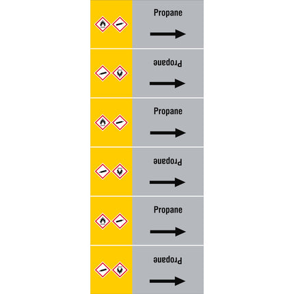 ISO 20560 Pipe Markers  Gas