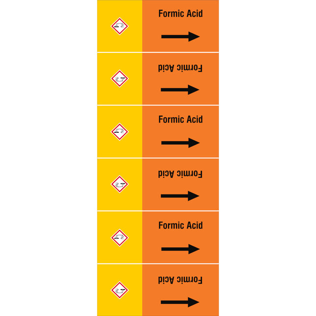ISO 20560 Pipe Markers  Acids