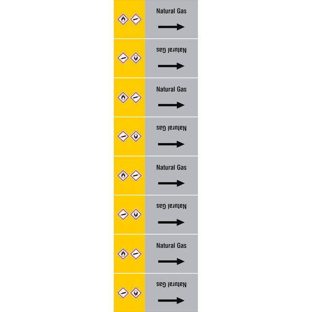 ISO 20560 Pipe Markers  Gas
