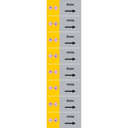 ISO 20560 Pipe Markers  Gas