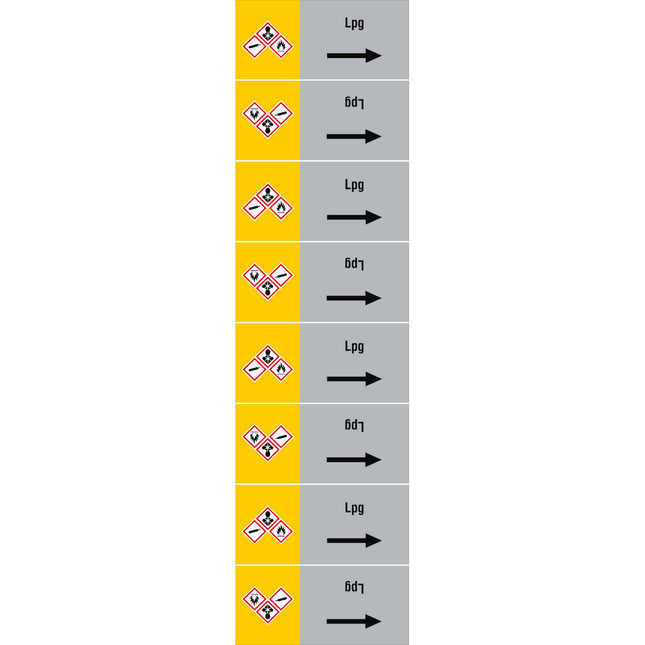 ISO 20560 Pipe Markers  Gas