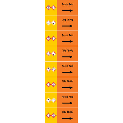 ISO 20560 Pipe Markers  Acids