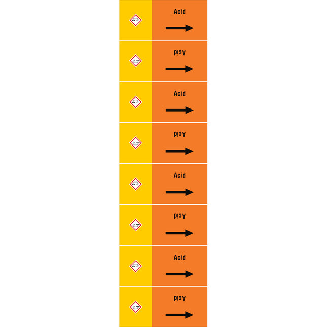 ISO 20560 Pipe Markers  Acids