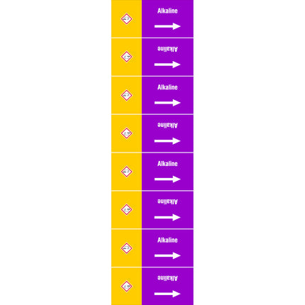 ISO 20560 Pipe Markers  Alkalis