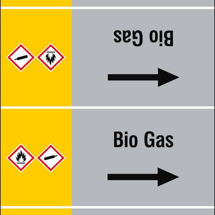 ISO 20560 Pipe Markers  Gas