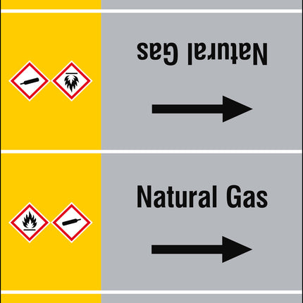 ISO 20560 Pipe Markers  Gas