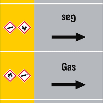 ISO 20560 Pipe Markers  Gas