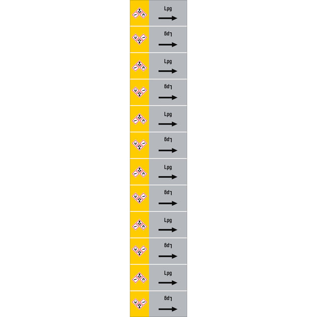 ISO 20560 Pipe Markers  Gas