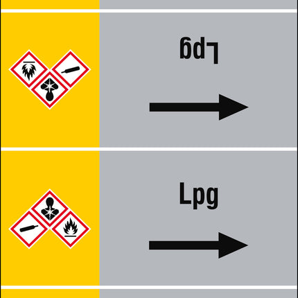 ISO 20560 Pipe Markers  Gas